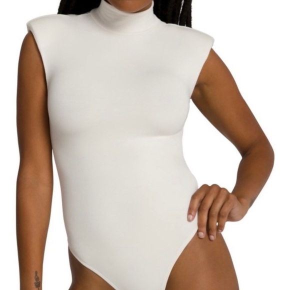 Good American Power Body Suit Mock Neck Sleeveless 7- 4XL Bodysuit - Picture 2 of 10